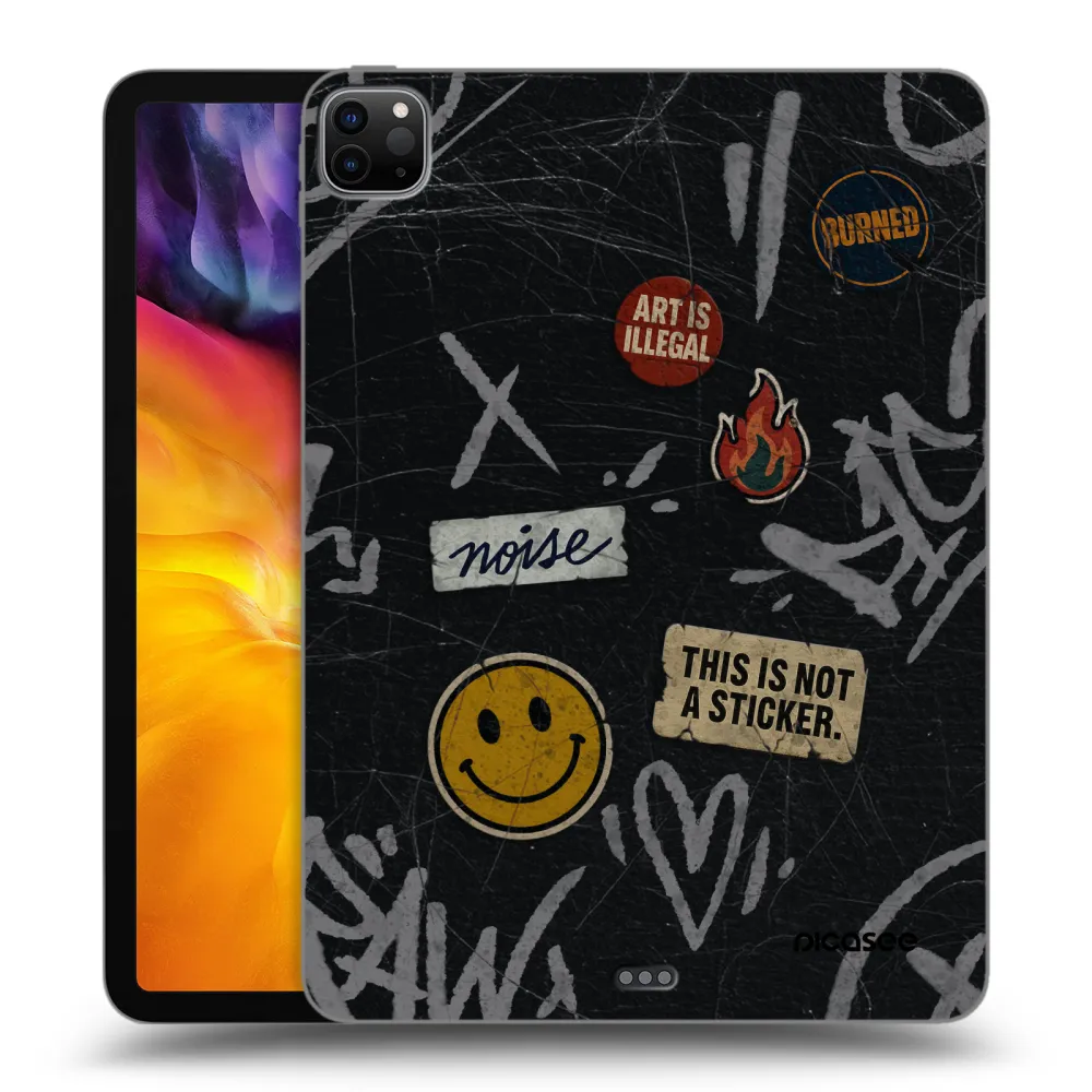 Picasee silikonski črni ovitek za Apple iPad Pro 11" 2022 M2 (4.generace) - STICKERS x TAGS