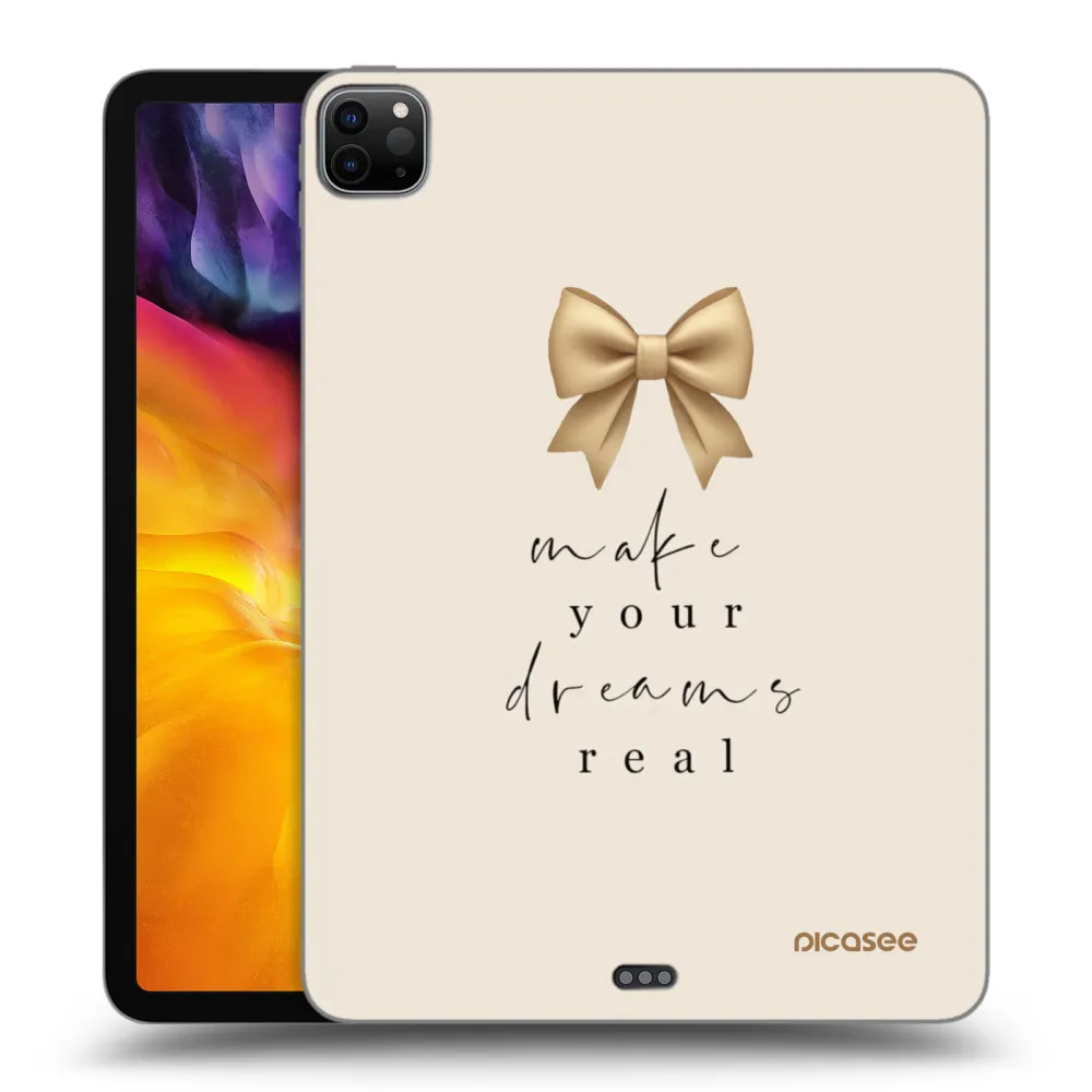 Picasee silikonski črni ovitek za Apple iPad Pro 11" 2022 M2 (4.generace) - Golden Dream