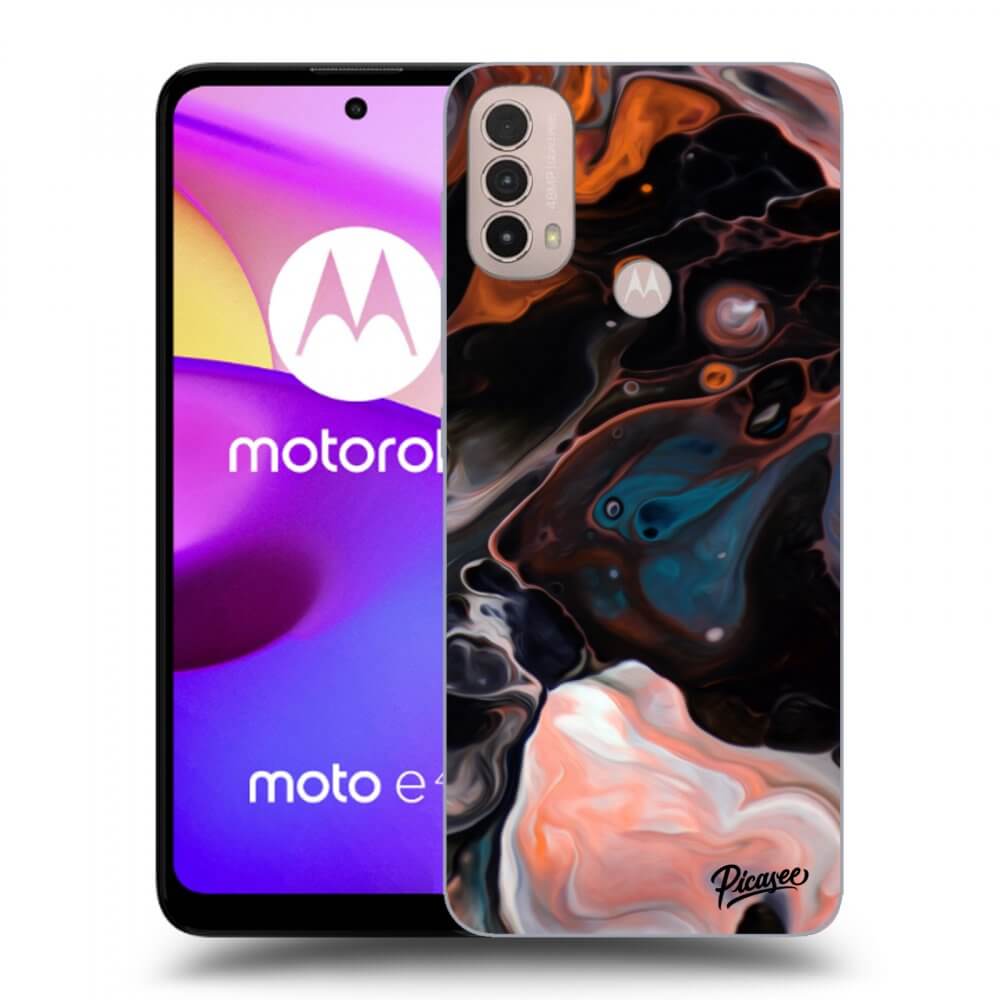 Picasee silikonski črni ovitek za Motorola Moto E40 - Cream