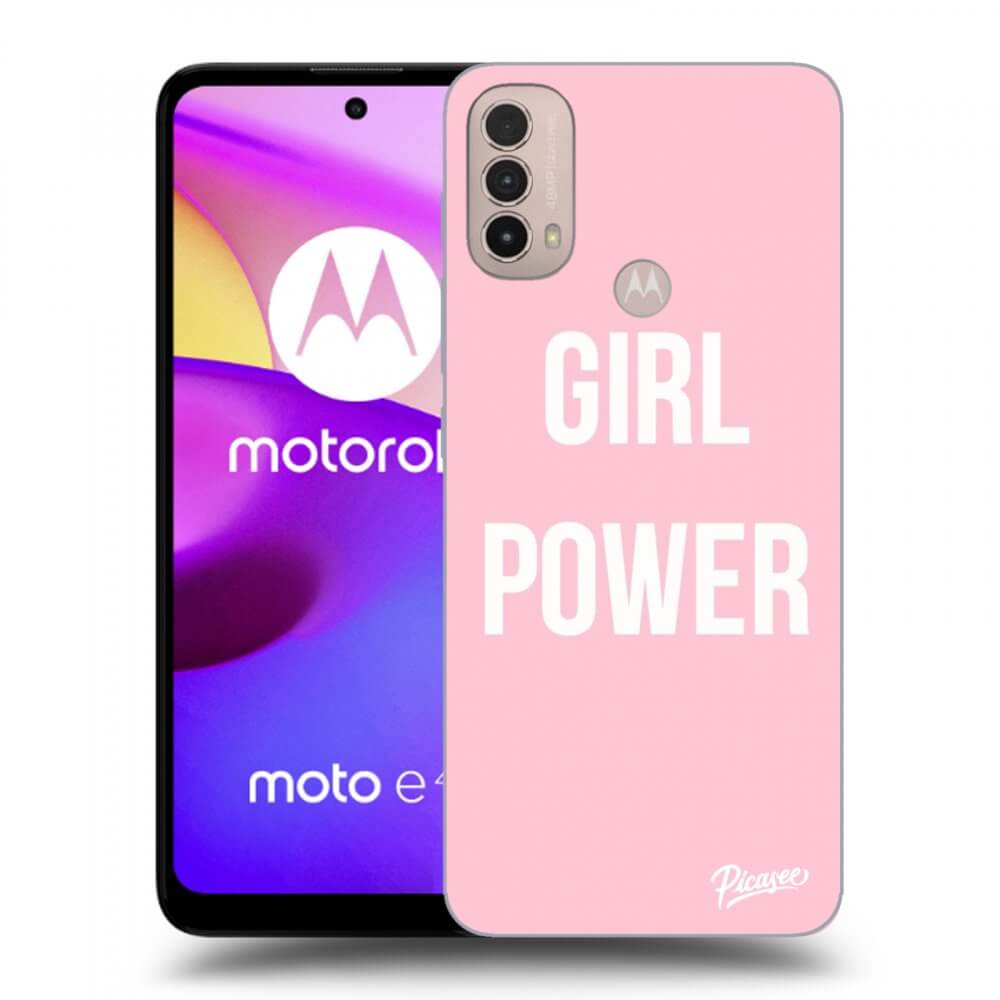 Picasee silikonski črni ovitek za Motorola Moto E40 - Girl power