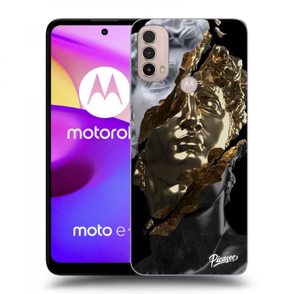 Picasee silikonski črni ovitek za Motorola Moto E40 - Trigger