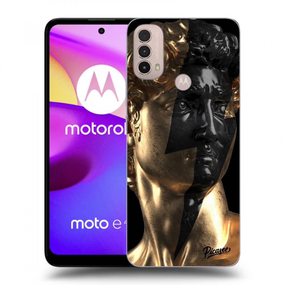 Picasee silikonski črni ovitek za Motorola Moto E40 - Wildfire - Gold