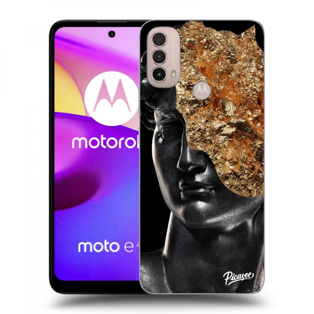 Picasee silikonski črni ovitek za Motorola Moto E40 - Holigger