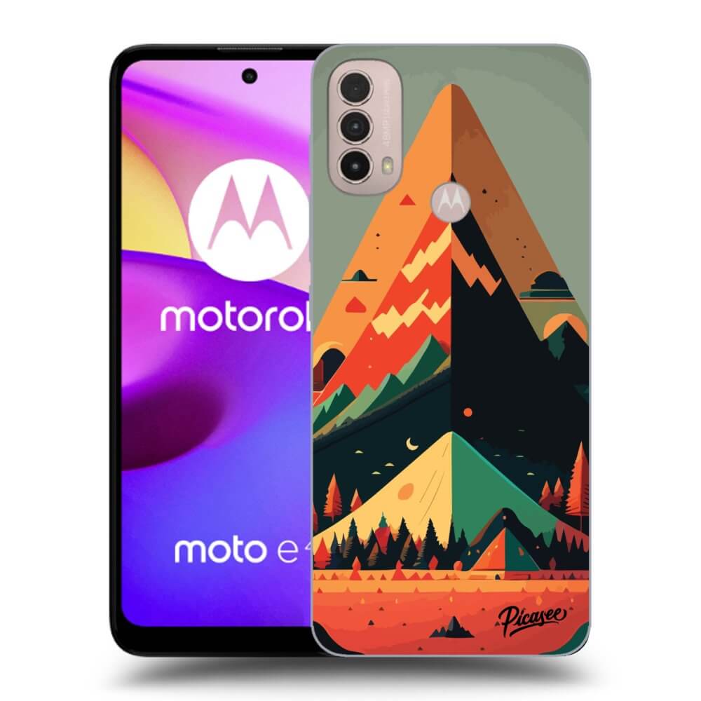 Picasee silikonski črni ovitek za Motorola Moto E40 - Oregon