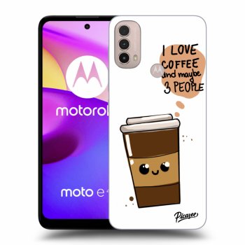 Ovitek za Motorola Moto E40 - Cute coffee