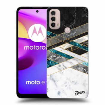 Ovitek za Motorola Moto E40 - Black & White geometry
