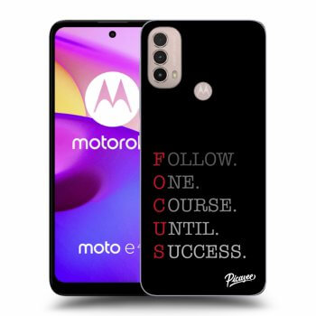 Picasee silikonski črni ovitek za Motorola Moto E40 - Focus