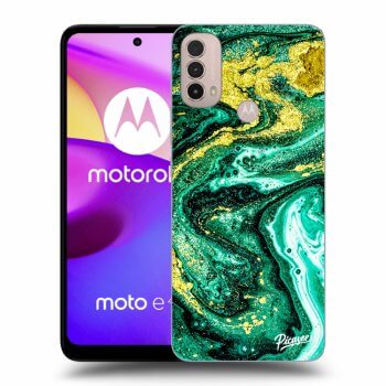 Ovitek za Motorola Moto E40 - Green Gold