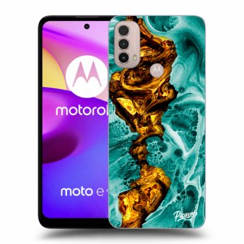 Picasee silikonski črni ovitek za Motorola Moto E40 - Goldsky