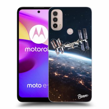 Picasee silikonski črni ovitek za Motorola Moto E40 - Station