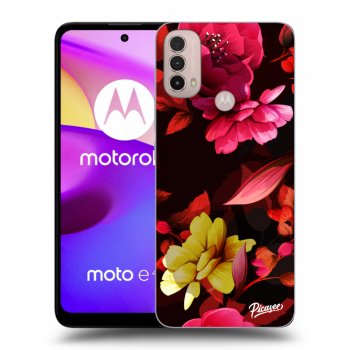 Ovitek za Motorola Moto E40 - Dark Peonny