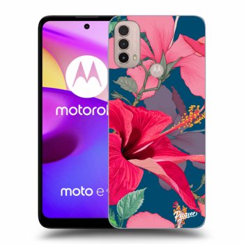 Ovitek za Motorola Moto E40 - Hibiscus