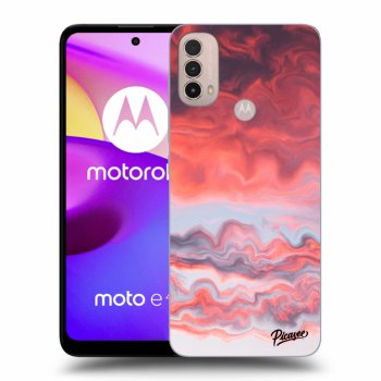 Picasee silikonski črni ovitek za Motorola Moto E40 - Sunset