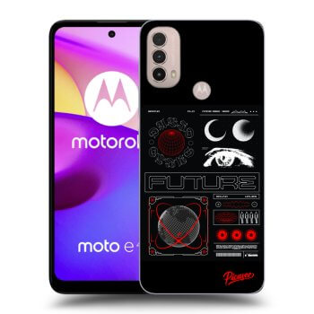 Picasee silikonski črni ovitek za Motorola Moto E40 - WAVES