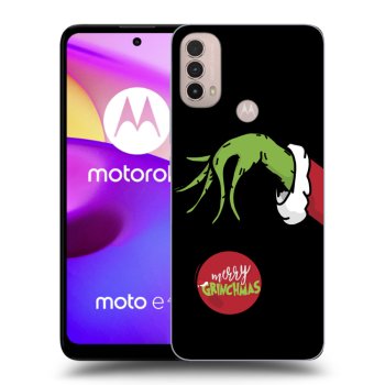 Picasee silikonski črni ovitek za Motorola Moto E40 - Grinch