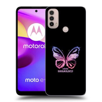 Ovitek za Motorola Moto E40 - Diamanty Purple