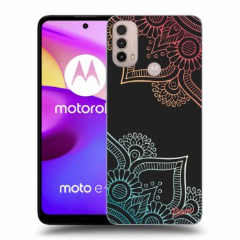 Ovitek za Motorola Moto E40 - Flowers pattern