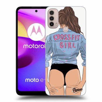 Picasee silikonski črni ovitek za Motorola Moto E40 - Crossfit girl - nickynellow