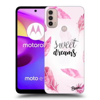 Picasee silikonski črni ovitek za Motorola Moto E40 - Sweet dreams