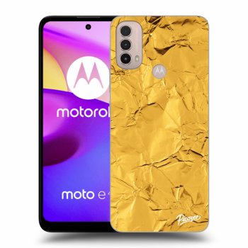 Picasee silikonski črni ovitek za Motorola Moto E40 - Gold