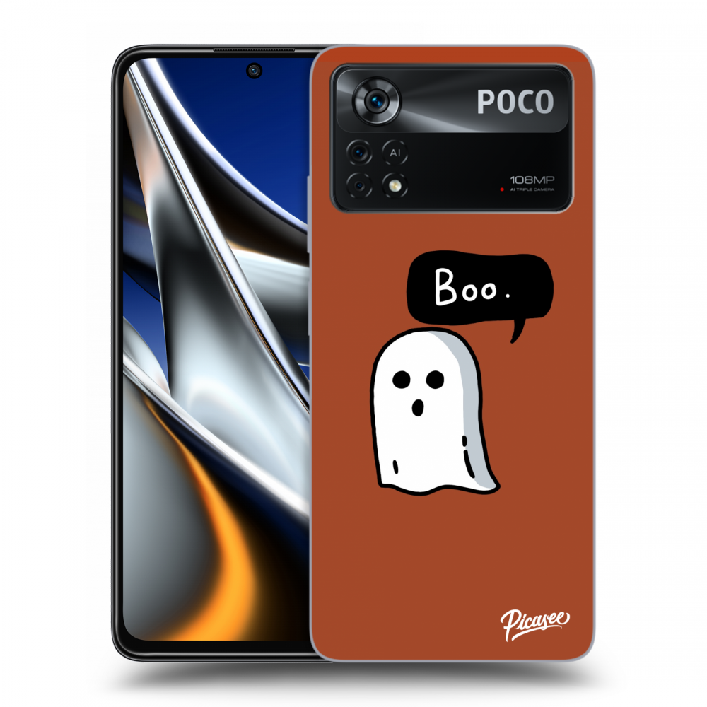 Picasee silikonski črni ovitek za Xiaomi Poco M4 Pro - Boo