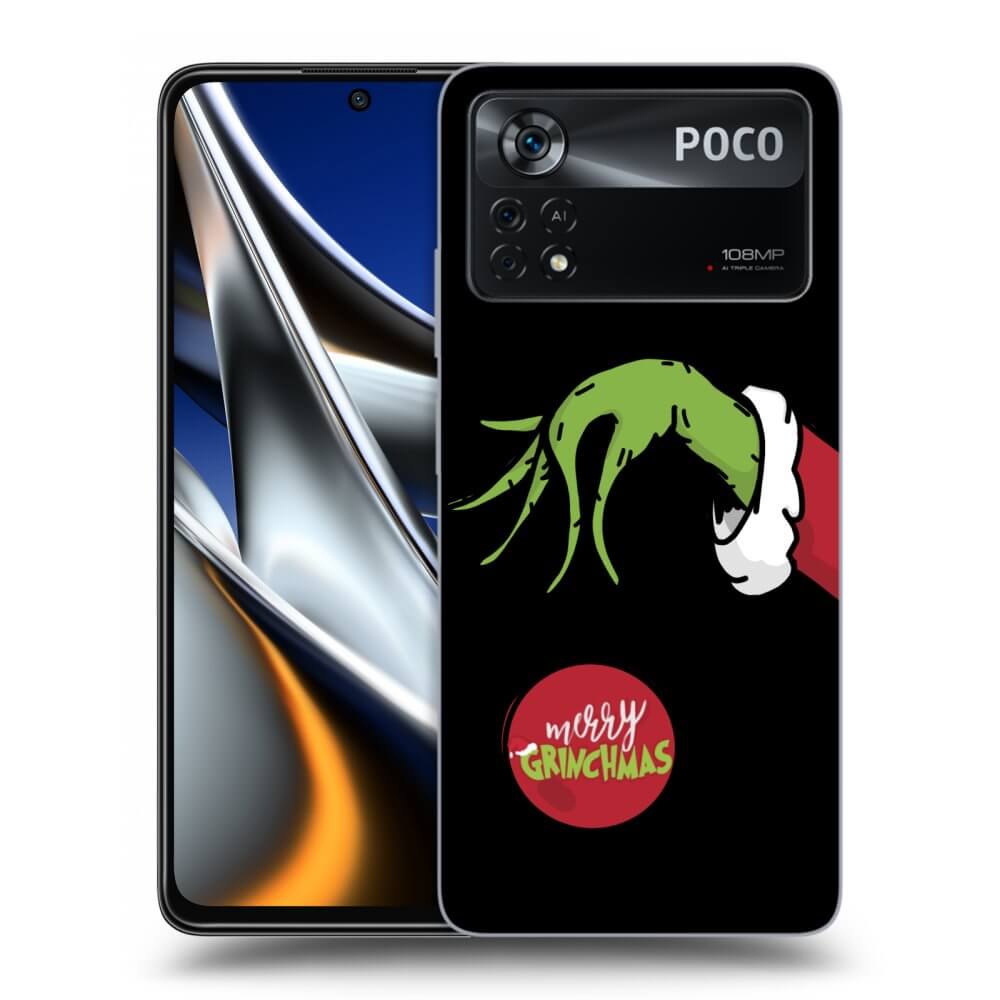 Picasee silikonski črni ovitek za Xiaomi Poco M4 Pro - Grinch