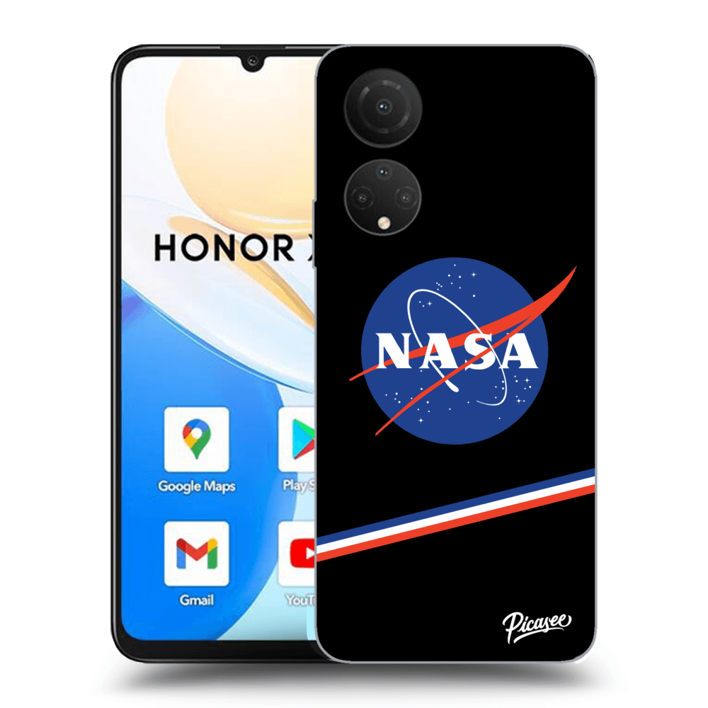 Picasee silikonski črni ovitek za Honor X7 - NASA Original