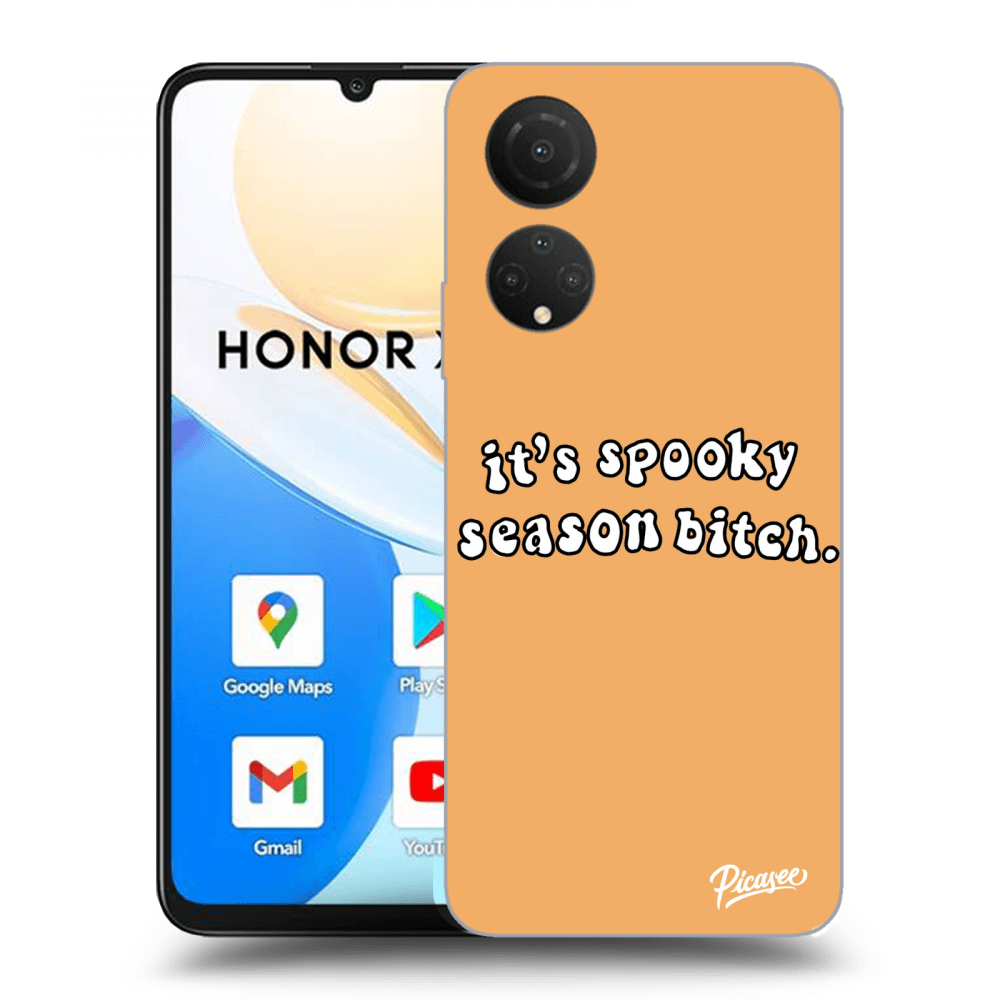Picasee silikonski prozorni ovitek za Honor X7 - Spooky season