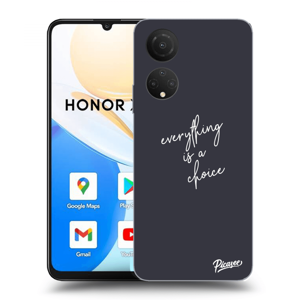 Picasee silikonski prozorni ovitek za Honor X7 - Everything is a choice
