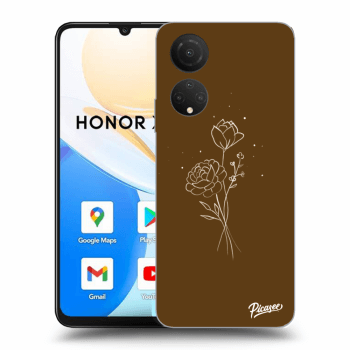 Ovitek za Honor X7 - Brown flowers