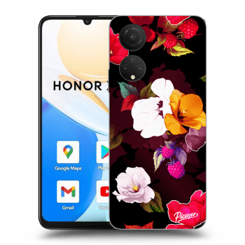 Picasee silikonski prozorni ovitek za Honor X7 - Flowers and Berries
