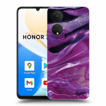 Ovitek za Honor X7 - Purple glitter