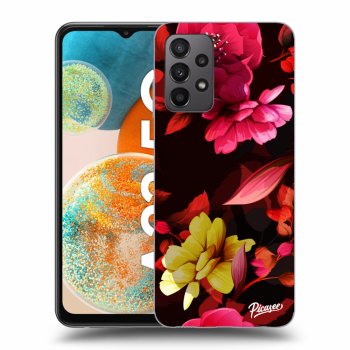 Picasee silikonski črni ovitek za Samsung Galaxy A23 A235F 4G - Dark Peonny