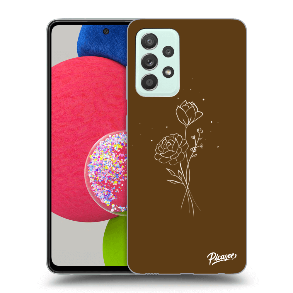 Picasee ULTIMATE CASE za Samsung Galaxy A73 5G - Brown flowers