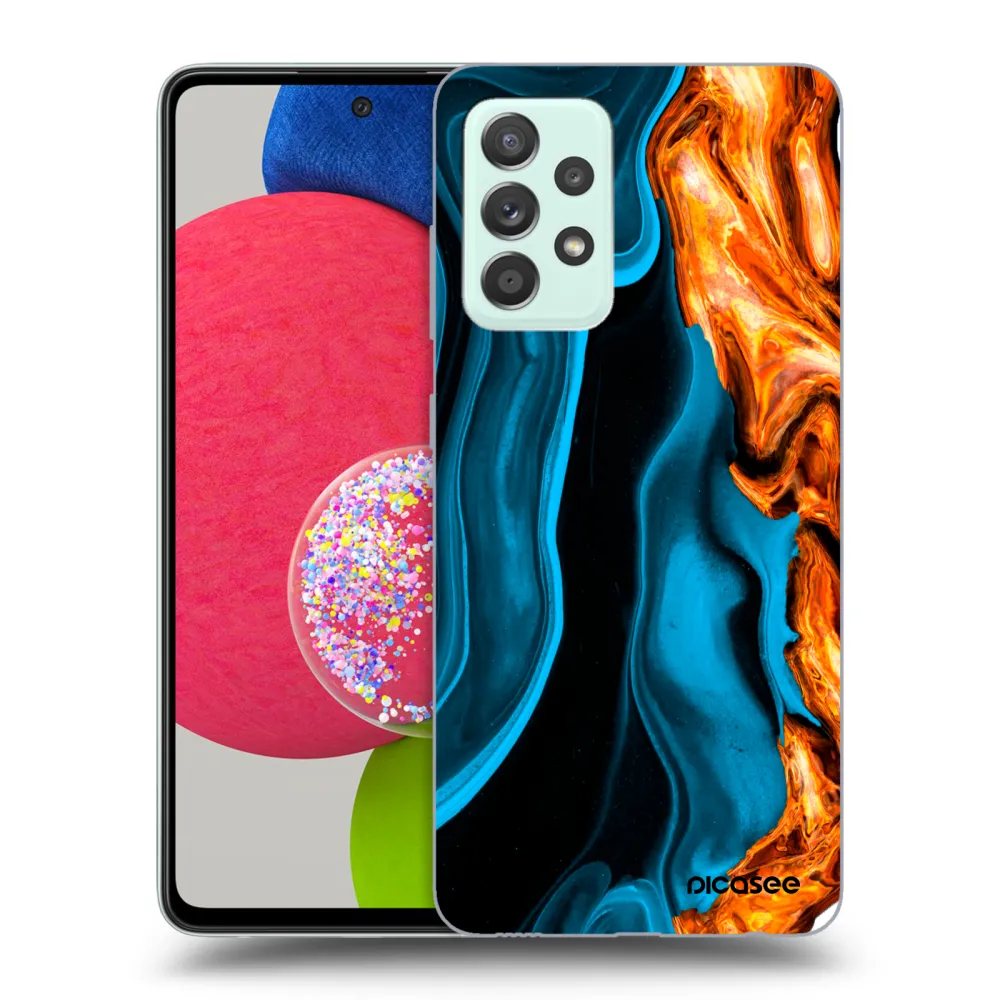 Picasee ULTIMATE CASE za Samsung Galaxy A73 5G - Gold blue