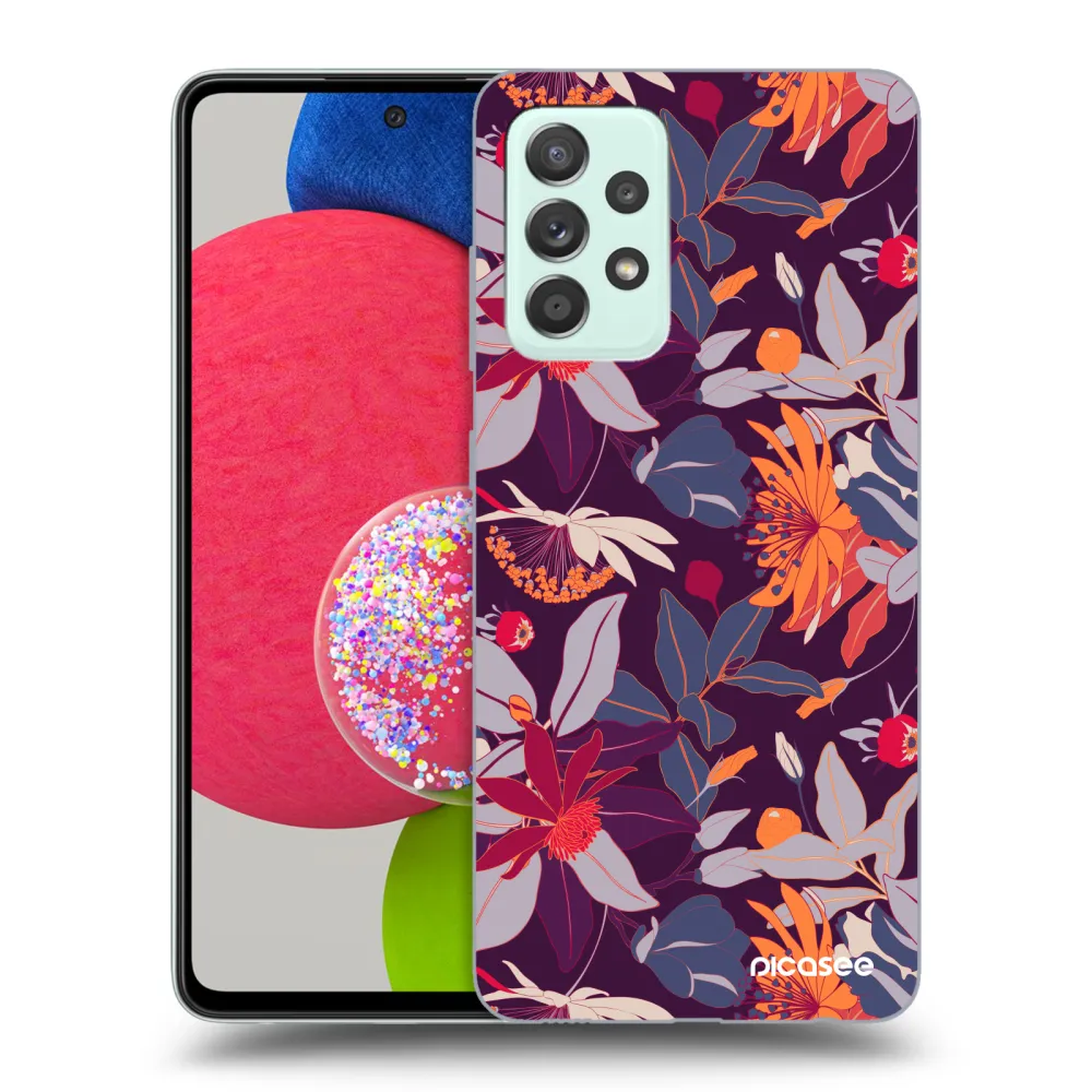 Picasee ULTIMATE CASE za Samsung Galaxy A73 5G - Purple Leaf