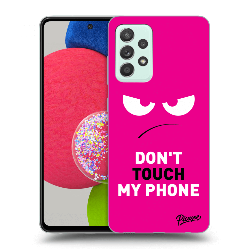 Picasee ULTIMATE CASE za Samsung Galaxy A73 5G - Angry Eyes - Pink