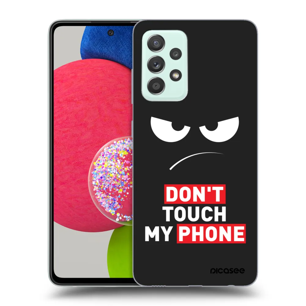 Picasee silikonski črni ovitek za Samsung Galaxy A73 5G - Angry Eyes - Transparent