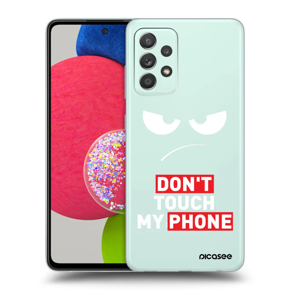 Picasee silikonski prozorni ovitek za Samsung Galaxy A73 5G - Angry Eyes - Transparent