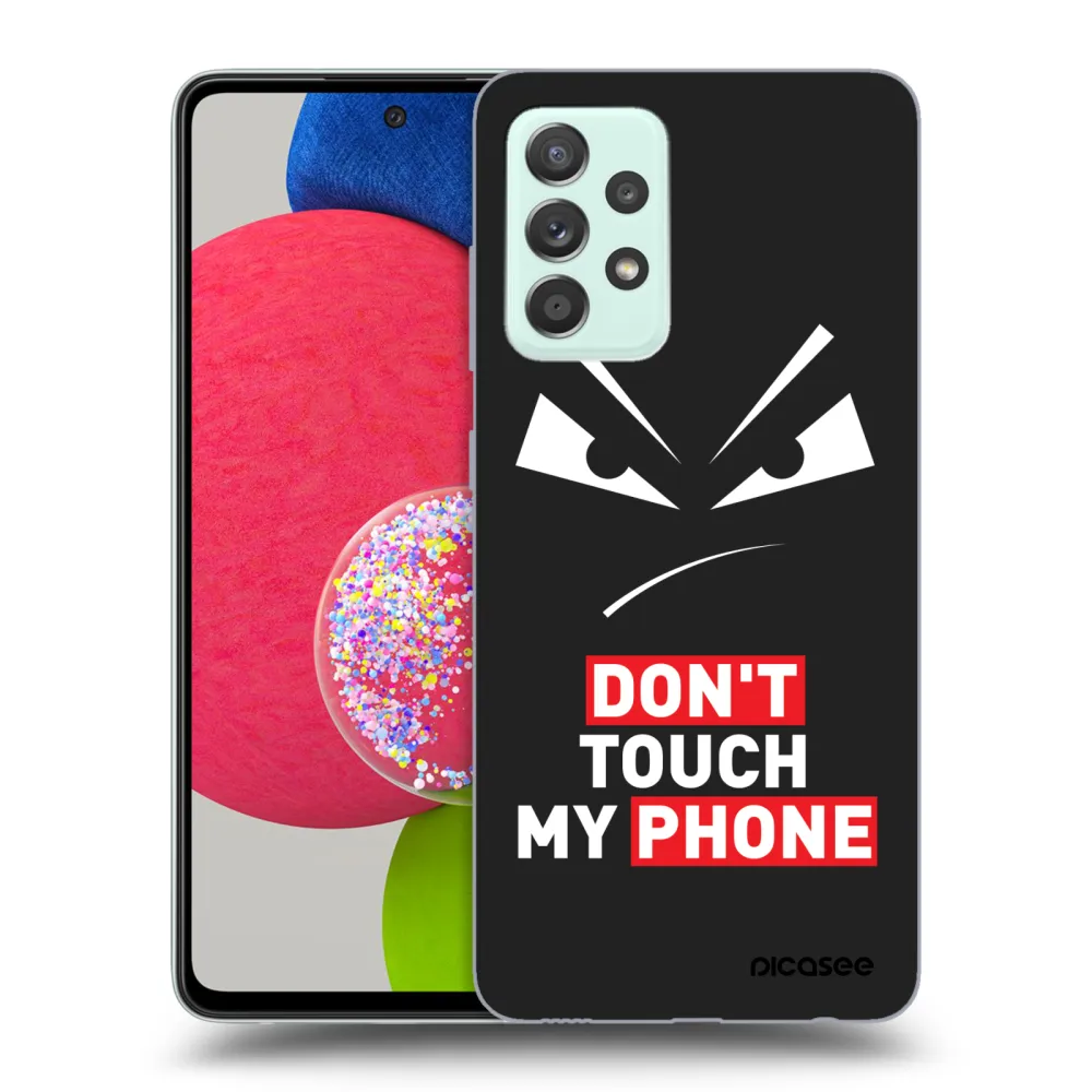 Picasee silikonski črni ovitek za Samsung Galaxy A73 5G - Evil Eye - Transparent