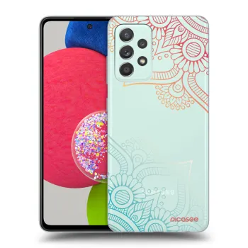Picasee silikonski prozorni ovitek za Samsung Galaxy A73 5G - Flowers pattern