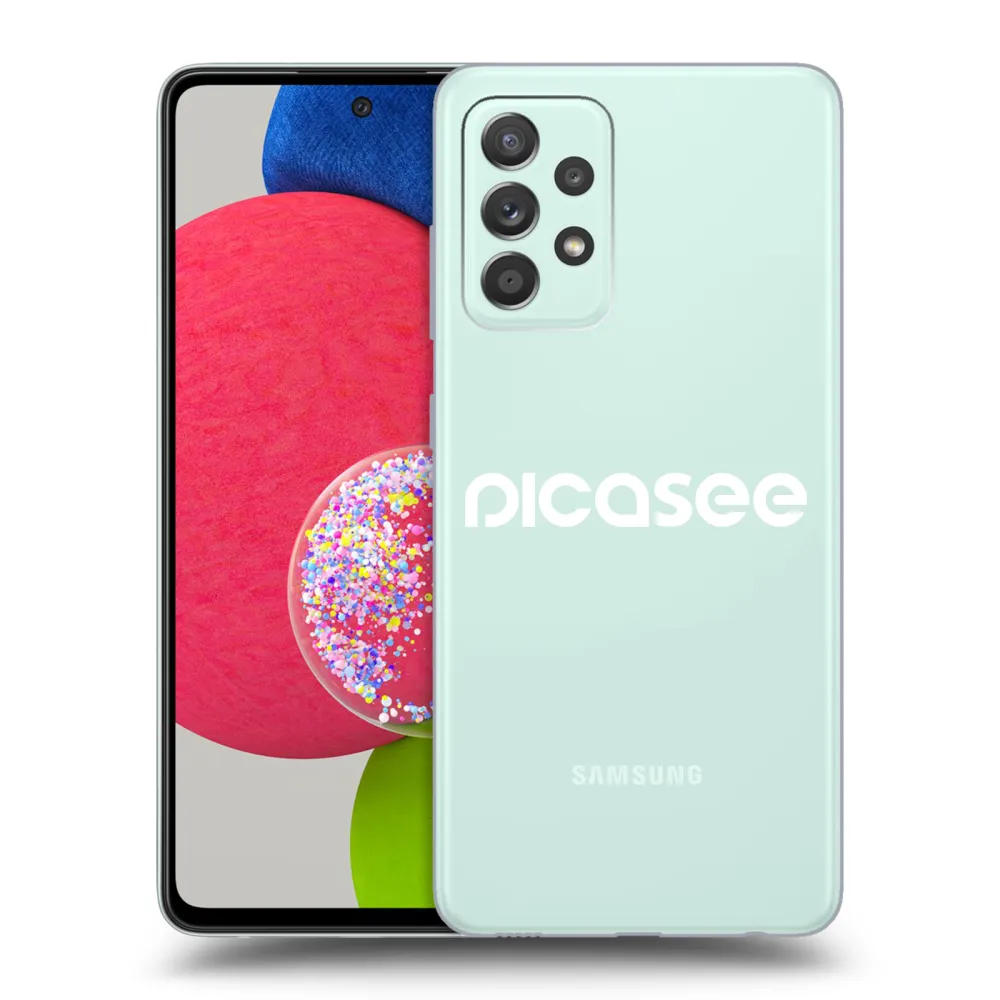 Picasee silikonski prozorni ovitek za Samsung Galaxy A73 5G - Picasee - new logo - white