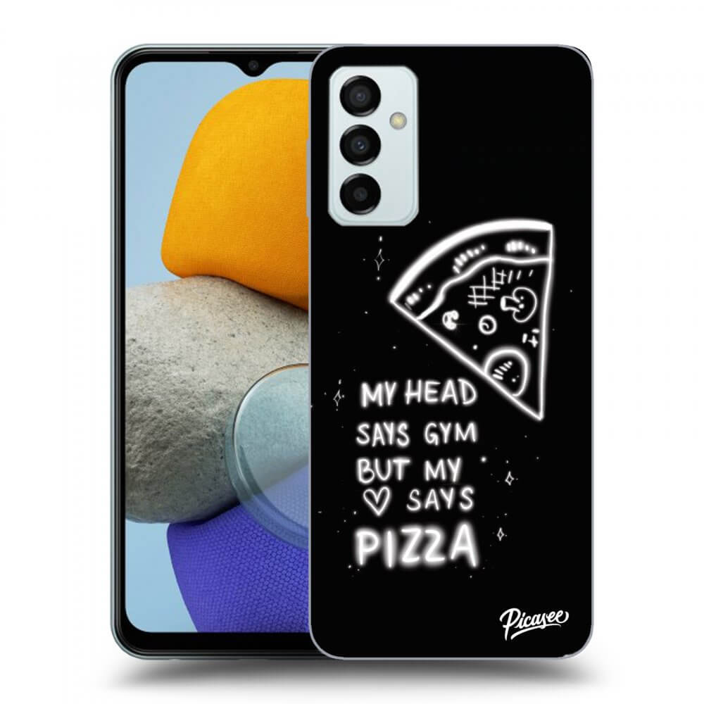 Picasee silikonski črni ovitek za Samsung Galaxy M23 5G - Pizza