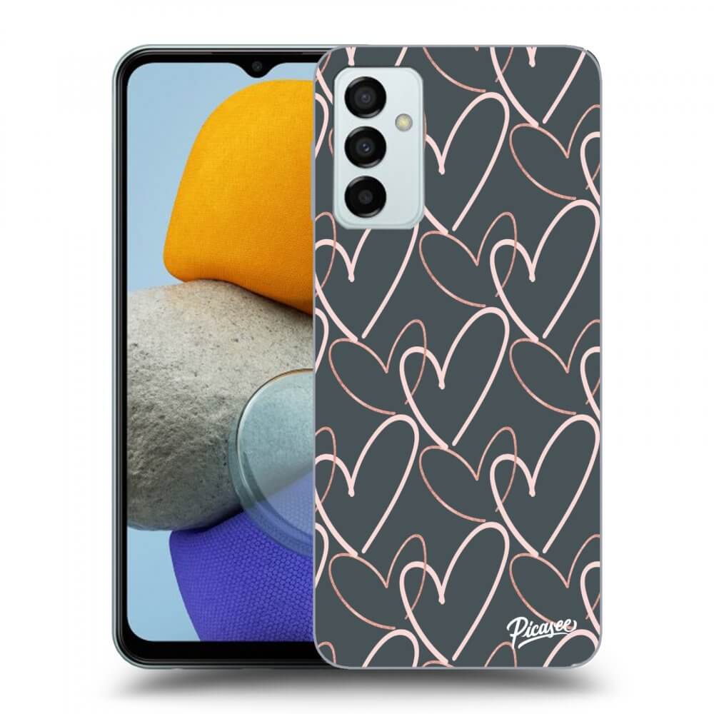 Picasee silikonski črni ovitek za Samsung Galaxy M23 5G - Lots of love