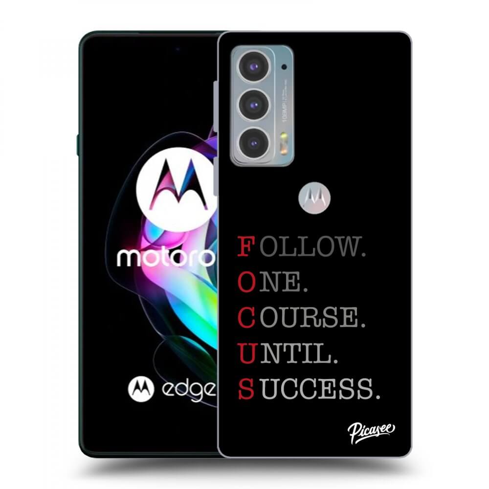 Picasee silikonski črni ovitek za Motorola Edge 20 - Focus