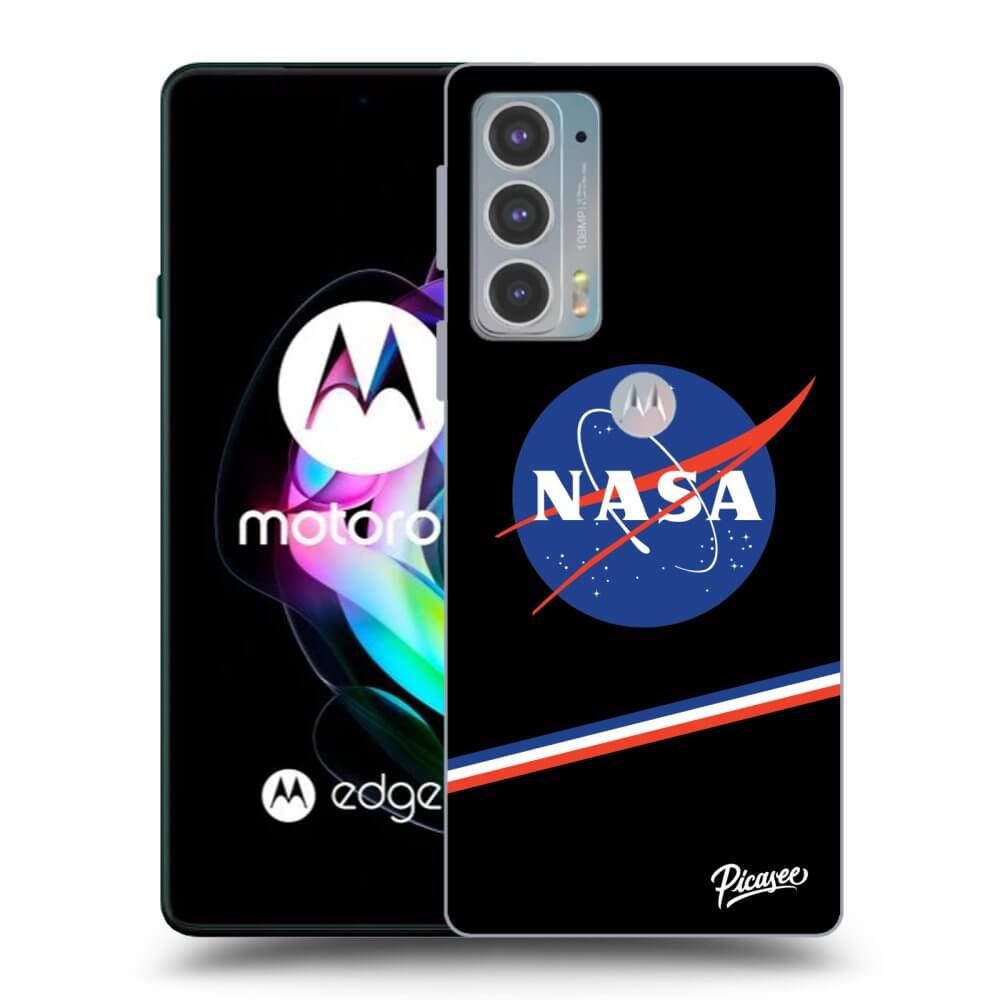Picasee silikonski črni ovitek za Motorola Edge 20 - NASA Original