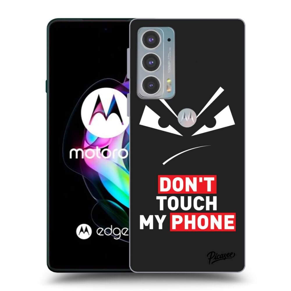 Picasee silikonski črni ovitek za Motorola Edge 20 - Evil Eye - Transparent