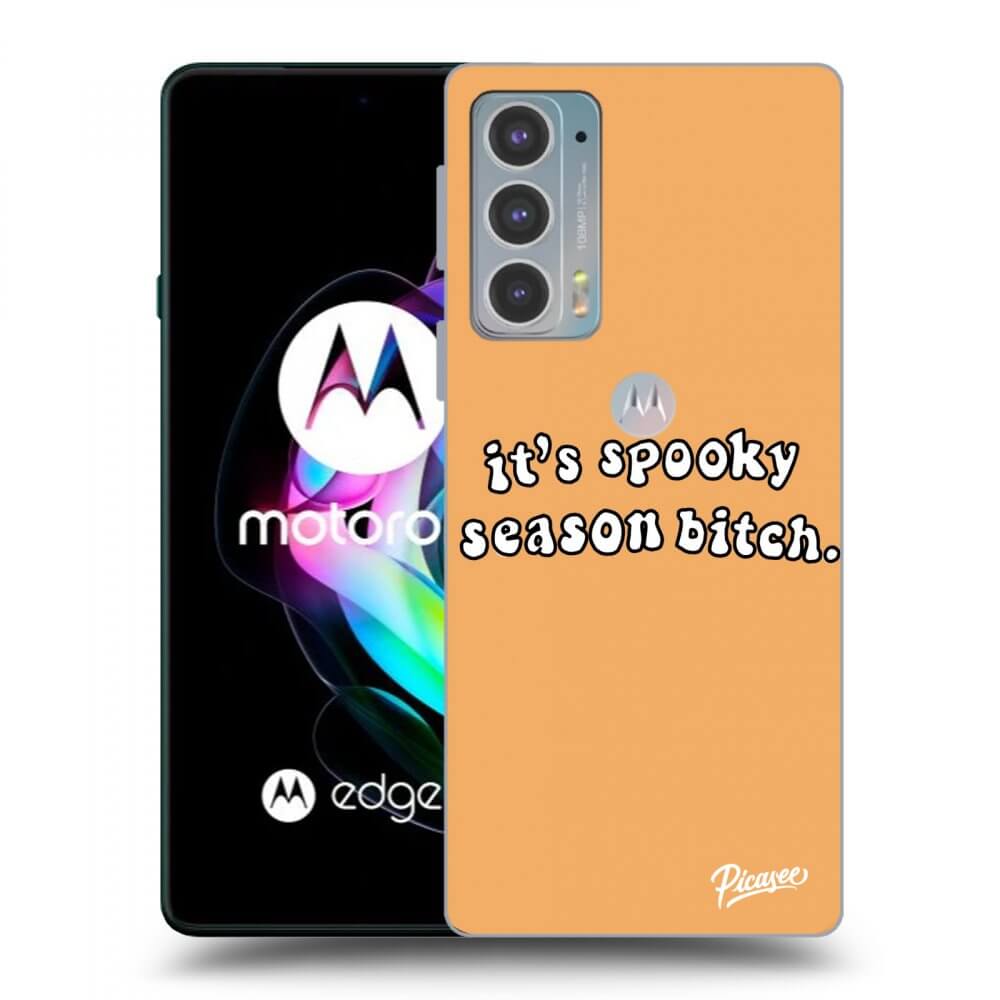 Picasee silikonski črni ovitek za Motorola Edge 20 - Spooky season