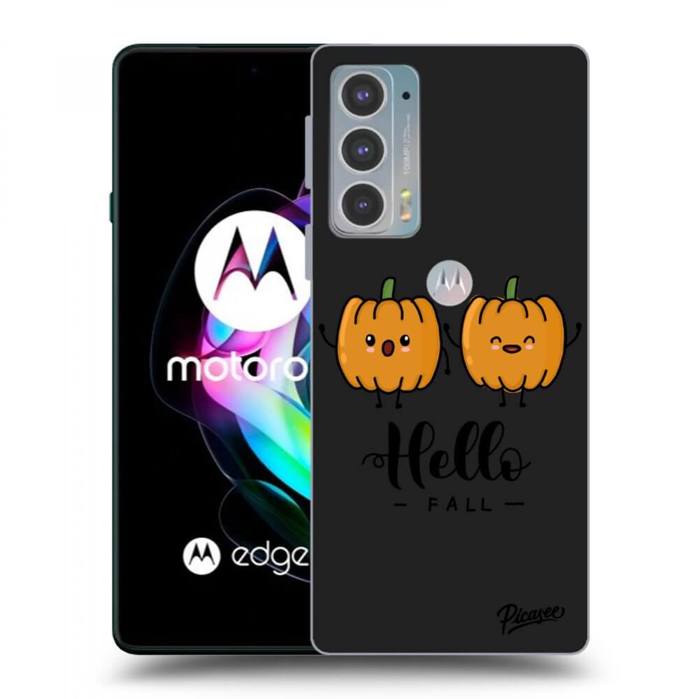 Silikonski črni Ovitek Za Motorola Edge 20 - Hallo Fall