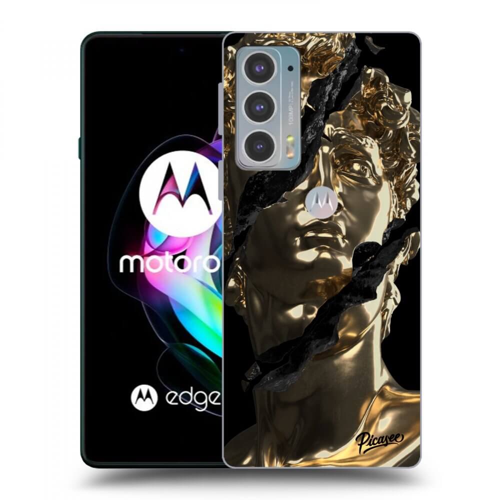 Picasee silikonski črni ovitek za Motorola Edge 20 - Golder
